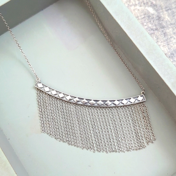 Silpada diamond fringe necklace - Picture 1 of 8